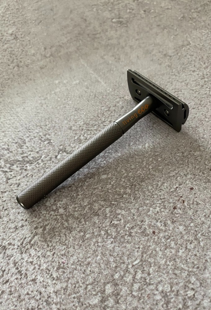 Charcoal Grey Double Edge Safety Razor Two